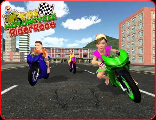 Kids MotorBike Rider Race 3D स्क्रीनशॉट 18