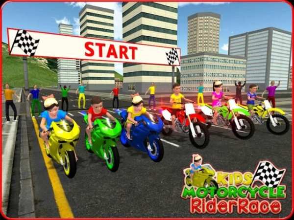 Kids MotorBike Rider Race 3D स्क्रीनशॉट 10