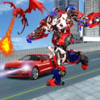 Muscle Car Robot Transform : Flying Robot Dragon