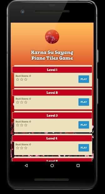 Karna Su Sayang Piano Tiles Game screenshot 3