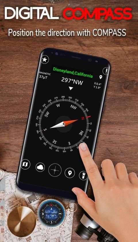 Digital Compass for Android स्क्रीनशॉट 1