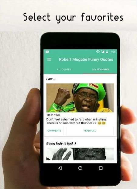Robert Mugabe Funny Quotes स्क्रीनशॉट 2