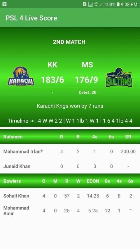 PSL 4 - Match Schedule & Live Score - PSL 2019 screenshot 5