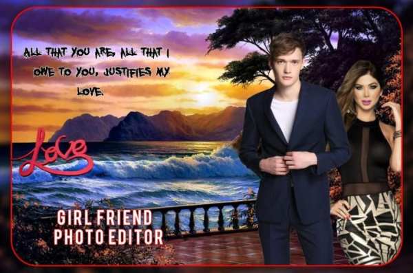 Girlfriend Photo Editor : Photo With Girlfriend स्क्रीनशॉट 1