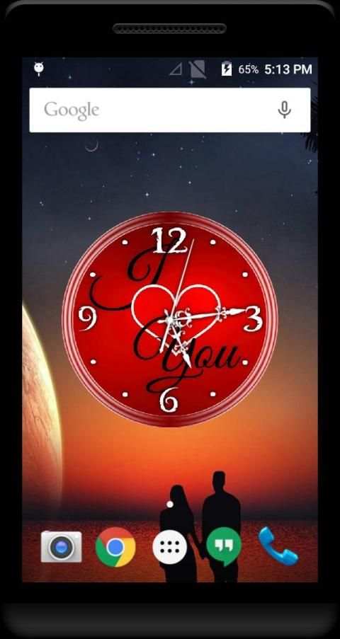 Love Clock Live Wallpaper screenshot 1