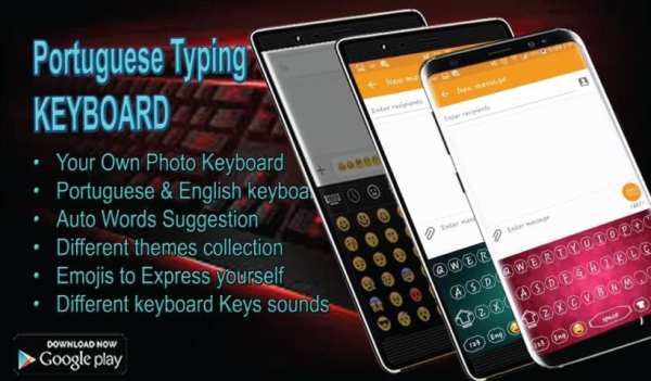 Portuguese Keyboard App screenshot 1