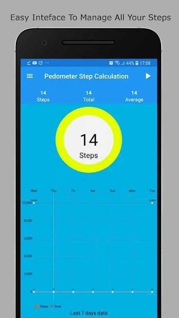 Pedometer - Step Calculation स्क्रीनशॉट 1