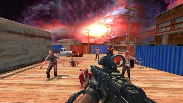 Crazy Zombie Hunter- New Zombie Games स्क्रीनशॉट 1