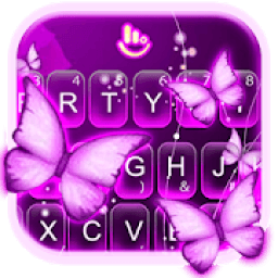 ikon Purple Butterfly Tema Keyboard