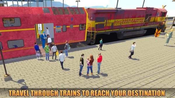 Indian Train Racing Simulator Pro: Train game 2019 स्क्रीनशॉट 3