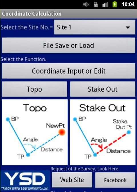 Coordinate Calc (Traverse Calc स्क्रीनशॉट 4