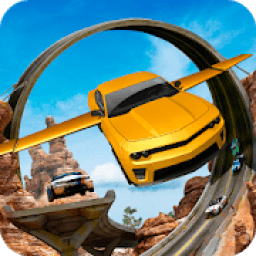 Flying Car Stunts On Extreme Tracks icon