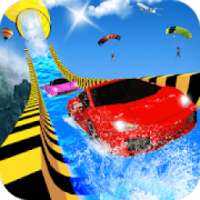Water Slide Car Racing adventure 2019