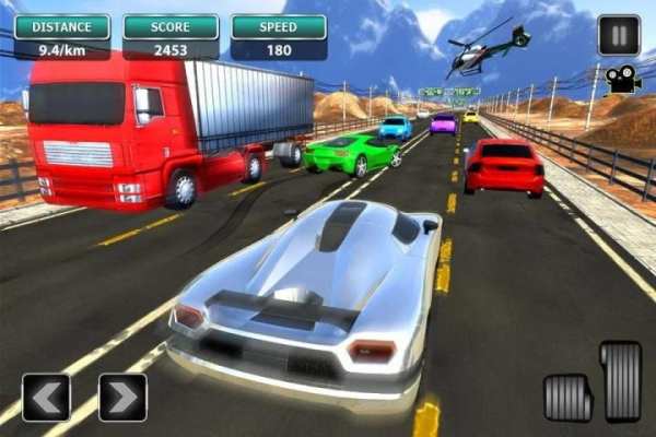 Real Traffic Simulator - Highway Racing 2019 स्क्रीनशॉट 1