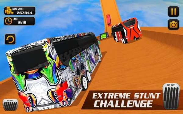Real Mega Ramp Bus Stunt: Fearless Bus Driver 2019 screenshot 7