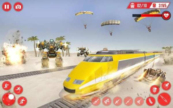 Real Train Robot Transformation 2019 स्क्रीनशॉट 5