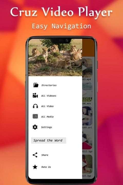 Cruz Video Player : Music Video Player screenshot 1