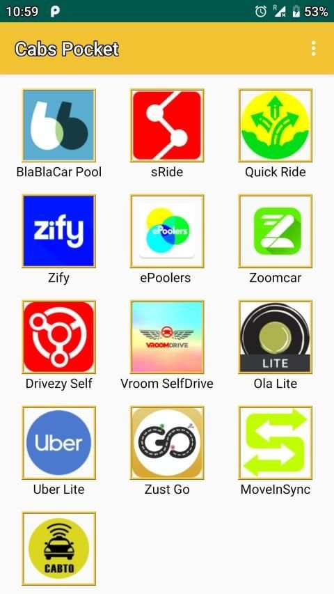 Book Cabs Pocket App screenshot 1