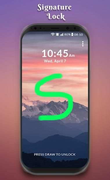 Finger Signature Lock Screen स्क्रीनशॉट 4