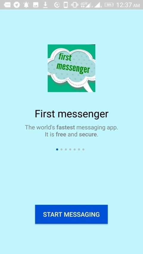 First messenger screenshot 2