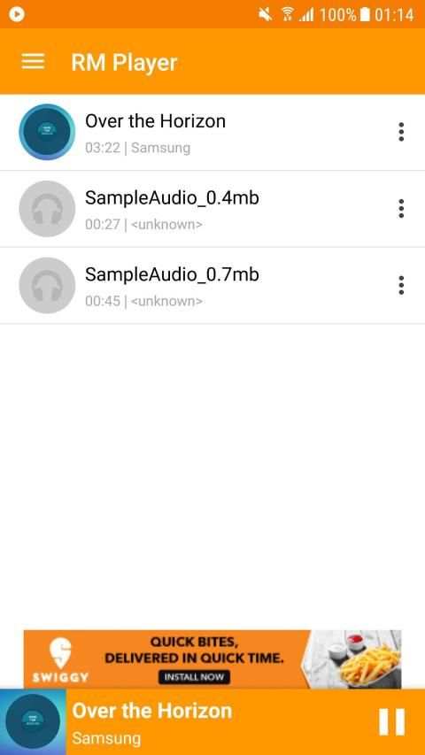 RMPlayer स्क्रीनशॉट 1
