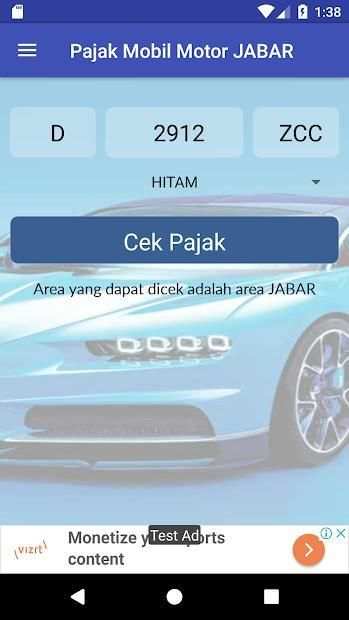 Cek Pajak Mobil Motor JABAR screenshot 2