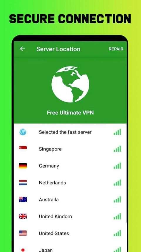 VPN Extreme - Secure Internet Connection Proxy स्क्रीनशॉट 2