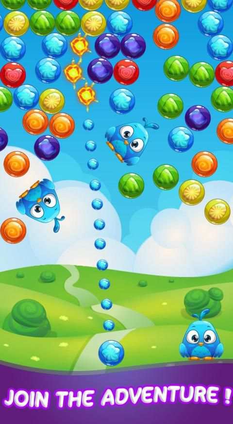 Candy Bird papa crush bubble स्क्रीनशॉट 1
