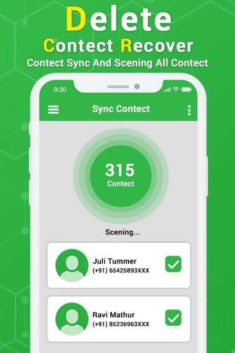 Recover deleted contacts screenshot 3