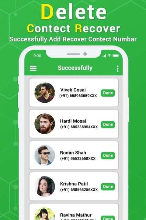 Recover deleted contacts screenshot 1