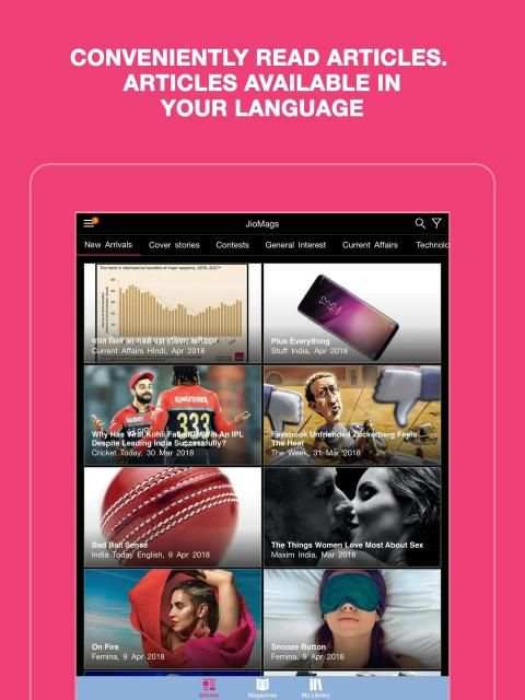 JioMags - Digital Magazines स्क्रीनशॉट 10