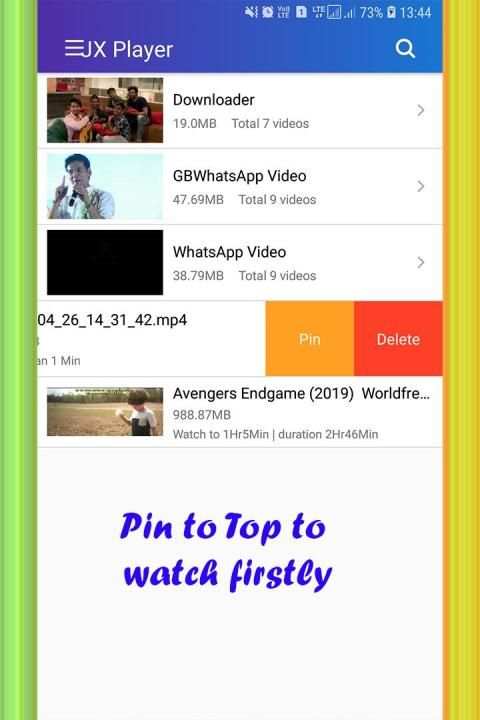 JX Video Player 2019 - Media Player स्क्रीनशॉट 1