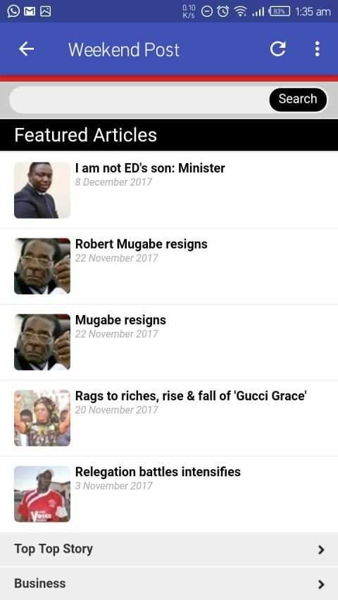 All Zimbabwe News स्क्रीनशॉट 1
