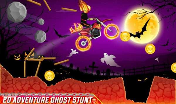 Ghost Bike Rider - Death Stunt Game स्क्रीनशॉट 8