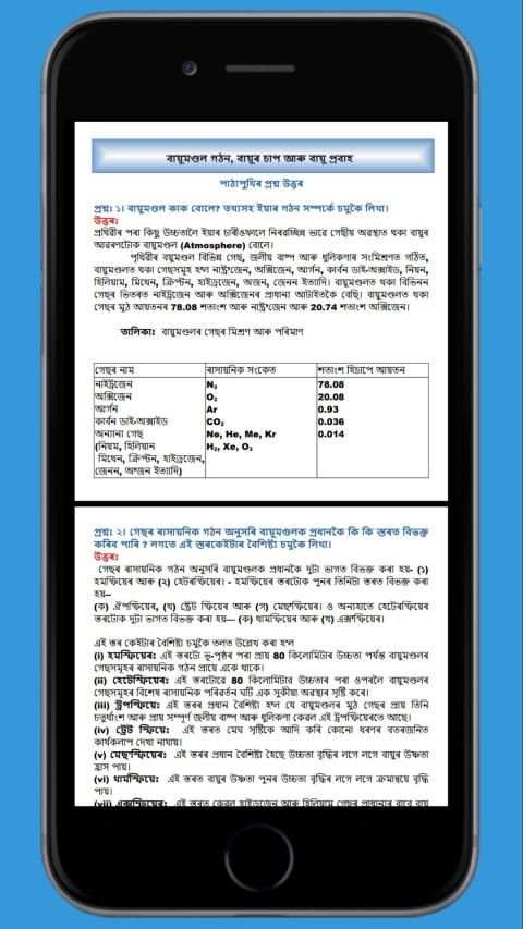 Assamese Social Science Class IX Solution स्क्रीनशॉट 1