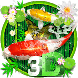ikon 3D Koi Fish Bamboo Theme*