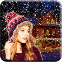 Snow Fall Photo Frame on 9Apps
