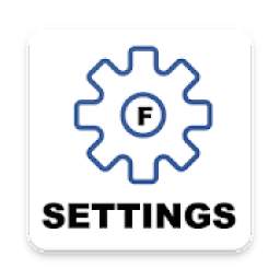 Settings for Facebook (Quick Settings)
