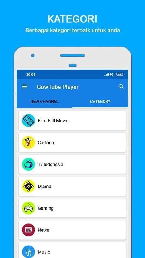 GowTube - Nonton Video, Tv & Live Streaming screenshot 3