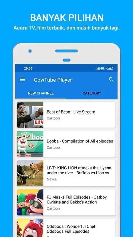 GowTube - Nonton Video, Tv & Live Streaming screenshot 4