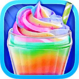 Unicorn Food - Sweet Rainbow Ice Cream Milkshake