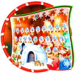 Christmas 3D Gravity Keyboard Theme 10001002