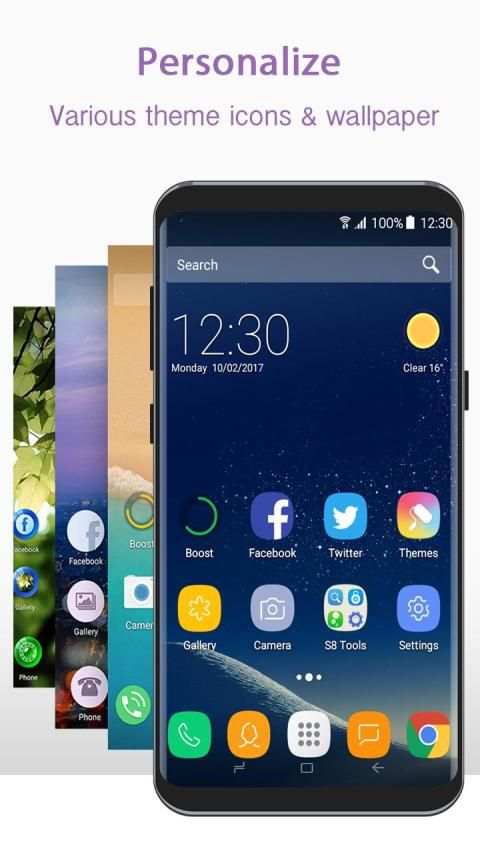 Next S8 Edge Style Launcher स्क्रीनशॉट 8