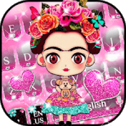 ikon Pink Cute Girl keyboard