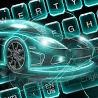 Blue Racing Car keyboard