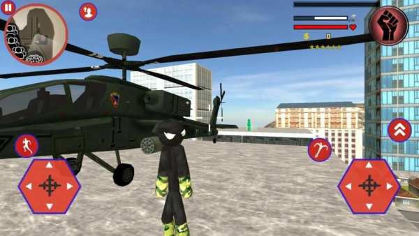 Us Stickman Army Commando Fight Miami Crime screenshot 3