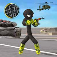 Us Stickman Army Commando Fight Miami Crime on 9Apps