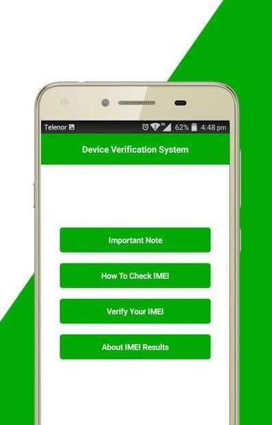 PTA Mobile IMEI Verification screenshot 1