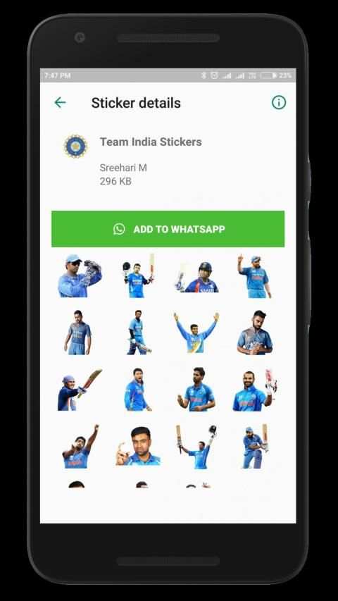 Sports Stickers - Cricket and Football Stickers स्क्रीनशॉट 5