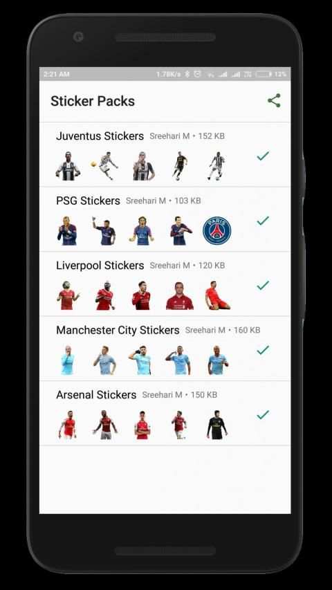 Sports Stickers - Cricket and Football Stickers स्क्रीनशॉट 6